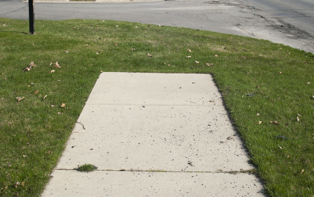 A Sidewalk From Nowhere, To Nowhere